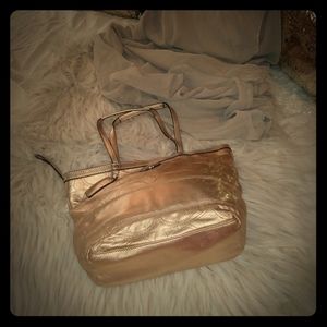 Gold Coach handbag
